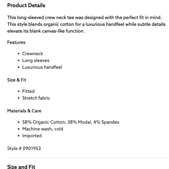 Tedi ribbed longsleeve crew neck t-shirt - Picture 3 of 5